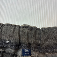 Load image into Gallery viewer, Girls Uniqlo, stretch denim shorts, adjustable, GUC, size 9-10,  