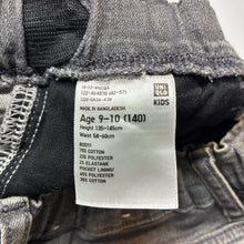 Load image into Gallery viewer, Girls Uniqlo, stretch denim shorts, adjustable, GUC, size 9-10,  