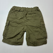 Load image into Gallery viewer, Boys Name It, khaki stretch cotton cargo shorts, adjustable, EUC, size 7,  
