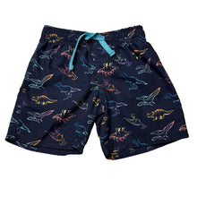 Load image into Gallery viewer, Boys Wave Zone, lightweight board shorts, dinosaurs, GUC, size 3,  