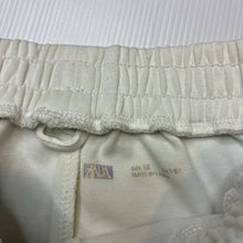 Load image into Gallery viewer, Girls Zara, white &amp; purple shorts, elasticated, GUC, size 10,  
