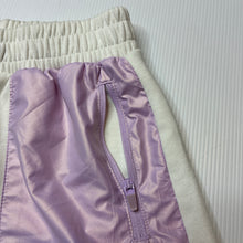Load image into Gallery viewer, Girls Zara, white &amp; purple shorts, elasticated, GUC, size 10,  