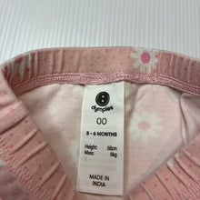 Load image into Gallery viewer, Girls Dymples, stretchy floral leggings / bottoms, EUC, size 00,  