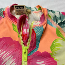 Load image into Gallery viewer, Girls Bonds, colourful floral rashie suit, EUC, size 000,  