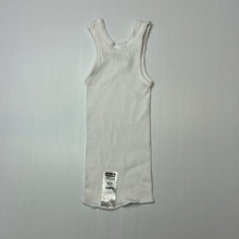 Load image into Gallery viewer, Unisex Bonds, white ribbed cotton singlet top, EUC, size 000,  
