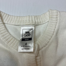 Load image into Gallery viewer, Girls Kids &amp; Co, knitted cotton cardigan, FUC, size 0,  