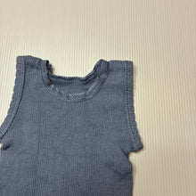 Load image into Gallery viewer, Unisex 4 Baby, ribbed cotton singlet top, GUC, size 00000,  