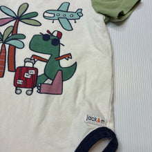 Load image into Gallery viewer, Boys Jack &amp; Milly, stretchy bodysuit / romper, crocodile, FUC, size 00,  
