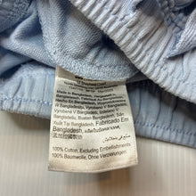 Load image into Gallery viewer, Unisex Cotton On, blue organic cotton shorts, elasticated, GUC, size 000,  