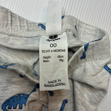 Load image into Gallery viewer, Unisex Dymples, stretchy leggings / bottoms, dinosaurs, EUC, size 00,  