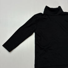 Load image into Gallery viewer, Unisex Anko, black cotton skivvy top, EUC, size 1,  