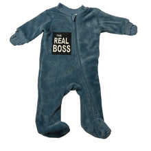 Load image into Gallery viewer, Unisex Baby Berry, soft fleece zip coverall / romper, EUC, size 0000,  