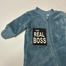 Load image into Gallery viewer, Unisex Baby Berry, soft fleece zip coverall / romper, EUC, size 0000,  