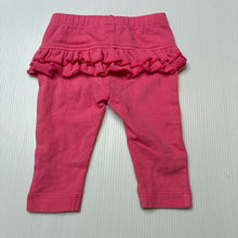 Load image into Gallery viewer, Girls Tiny Little Wonders, pink ruffle leggings / bottoms, EUC, size 0000,  