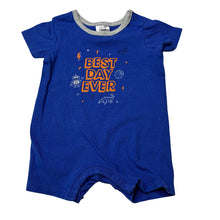 Load image into Gallery viewer, Boys Target, blue stretchy romper, GUC, size 000,  