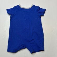 Load image into Gallery viewer, Boys Target, blue stretchy romper, GUC, size 000,  