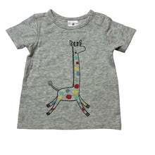 Load image into Gallery viewer, Unisex Target, stretchy tee / top, giraffe, EUC, size 000,  