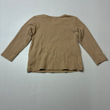 Load image into Gallery viewer, Unisex Dymples, ribbed organic cotton blend long sleeve top, EUC, size 1,  