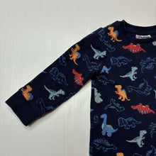 Load image into Gallery viewer, Boys Sprout, ribbed long sleeve pyjama top, dinosaurs, GUC, size 1,  