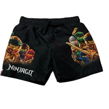 Load image into Gallery viewer, Boys H&amp;M, LEGO NINJAGO lined board shorts, elasticated, EUC, size 3-4,  