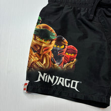 Load image into Gallery viewer, Boys H&amp;M, LEGO NINJAGO lined board shorts, elasticated, EUC, size 3-4,  