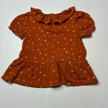 Load image into Gallery viewer, Girls Next, floral organic cotton peplum top, EUC, size 2,  