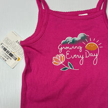 Load image into Gallery viewer, Girls Carters, pink cotton singletsuit romper, NEW, size 2,  