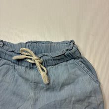 Load image into Gallery viewer, Girls Anko, lightweight chambray cotton shorts, elasticated, FUC, size 1,  