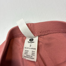Load image into Gallery viewer, Girls Dymples, pink ribbed leggings, elasticated, EUC, size 2,  