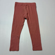 Load image into Gallery viewer, Girls Dymples, pink ribbed leggings, elasticated, EUC, size 2,  