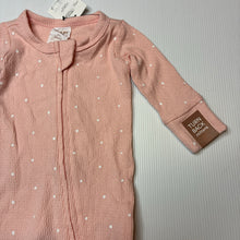 Load image into Gallery viewer, Girls Cotton On, organic cotton blend zip coverall / romper, NEW, size 0000,  