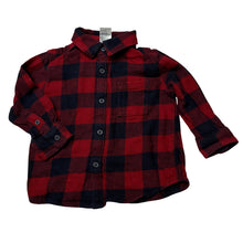Load image into Gallery viewer, Boys Anko, checked flannel cotton long sleeve shirt, GUC, size 1,  
