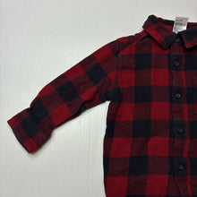 Load image into Gallery viewer, Boys Anko, checked flannel cotton long sleeve shirt, GUC, size 1,  