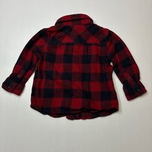 Load image into Gallery viewer, Boys Anko, checked flannel cotton long sleeve shirt, GUC, size 1,  