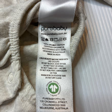 Load image into Gallery viewer, Girls purebaby, embroidered organic cotton bodysuit / romper, EUC, size 0000,  