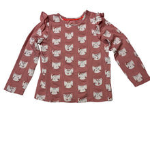 Load image into Gallery viewer, Girls C&amp;A, long sleeve tee / top, cats, FUC, size 1-2,  