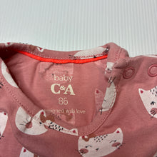 Load image into Gallery viewer, Girls C&amp;A, long sleeve tee / top, cats, FUC, size 1-2,  
