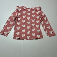 Load image into Gallery viewer, Girls C&amp;A, long sleeve tee / top, cats, FUC, size 1-2,  