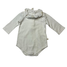 Load image into Gallery viewer, Girls Marie Chantal, designer soft cotton bodysuit / romper, embroidered collar, EUC, size 0000,  