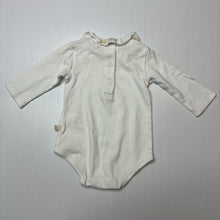 Load image into Gallery viewer, Girls Marie Chantal, designer soft cotton bodysuit / romper, embroidered collar, EUC, size 0000,  