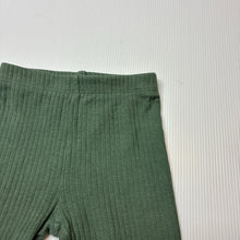 Load image into Gallery viewer, Unisex Dymples, khaki ribbed leggings / bottoms, EUC, size 0,  
