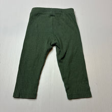 Load image into Gallery viewer, Unisex Dymples, khaki ribbed leggings / bottoms, EUC, size 0,  