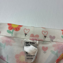 Load image into Gallery viewer, Girls Anko, stretchy floral leggings / bottoms, EUC, size 1,  