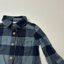 Load image into Gallery viewer, Boys Target, checked flannel cotton long sleeve shirt, GUC, size 00,  