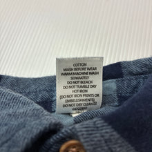 Load image into Gallery viewer, Boys Target, checked flannel cotton long sleeve shirt, GUC, size 00,  