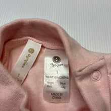 Load image into Gallery viewer, Girls Dymples, soft cotton bodysuit / romper, EUC, size 1,  