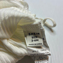 Load image into Gallery viewer, Girls SHEIN, ribbed singletsuit romper, NEW, size 00,  