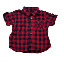 Load image into Gallery viewer, Boys Woolies Babes, lightweight cotton short sleeve shirt, GUC, size 00,  
