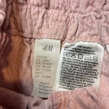 Load image into Gallery viewer, Girls H&amp;M, pink corduroy cotton pants, elasticated, FUC, size 1,  