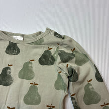 Load image into Gallery viewer, Unisex Target, organic cotton blend bodysuit / romper, pears, GUC, size 1,  